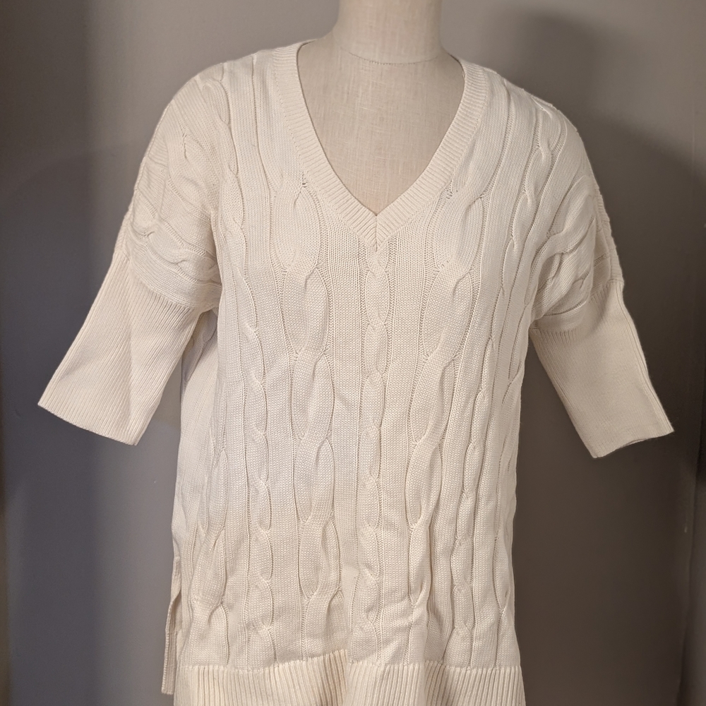 Michael Kors Cream Cable Knit Sweater Small/Medium